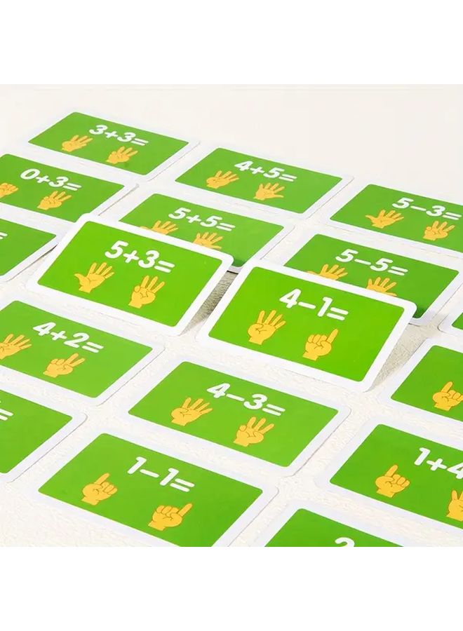 ساعة خشبية وعد الأصابع لعبة تعليمية 2 في 1 مع بطاقات الرياضيات والوقت للأطفال من 3 إلى 6 سنوات - Image 4